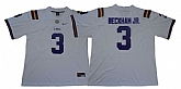 LSU Tigers 3 Odell Beckham Jr. White Nike College Football Jersey,baseball caps,new era cap wholesale,wholesale hats